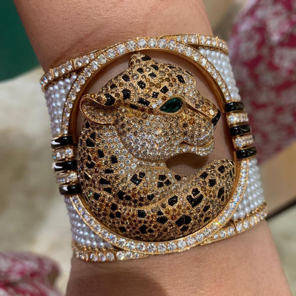 KDY-N6126613 Pearl Leopard Bracelet