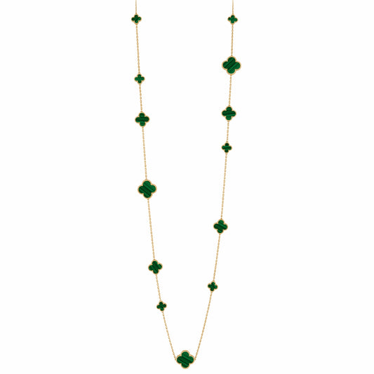VCARO2AF00 guest version four-leaf clover 16 flower necklace