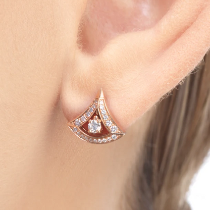 BGL-356450 hollow fan-shaped earrings fan skirt earrings