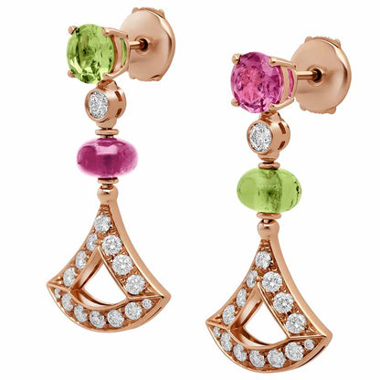 BGL-OR858402-355616 fan-shaped hollow colorful treasure fan skirt earrings