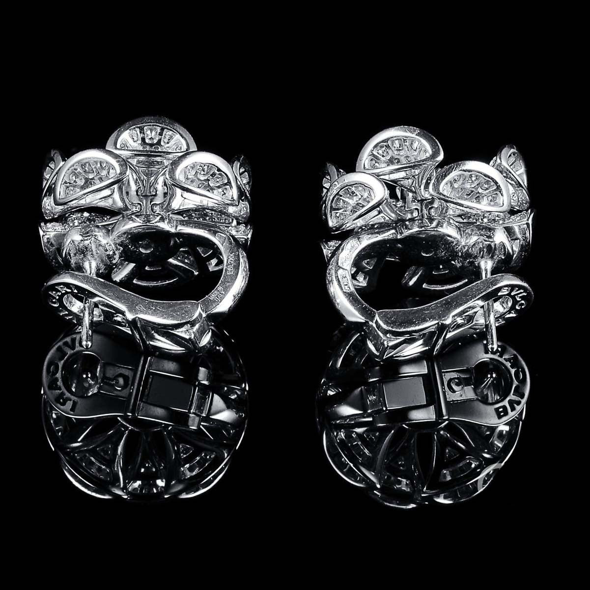BGL-350785-OR857273 fan-shaped windmill fully inlaid small fan earrings