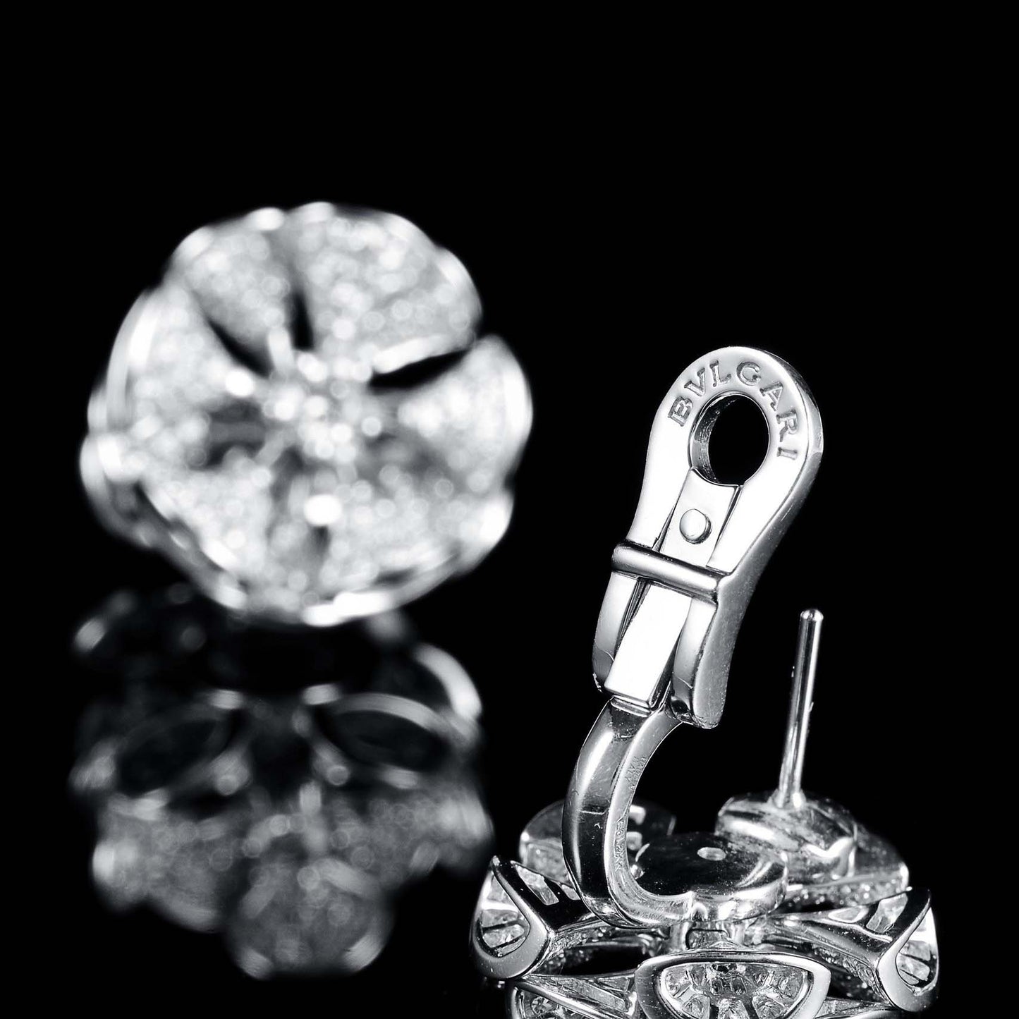 BGL-350785-OR857273 fan-shaped windmill fully inlaid small fan earrings
