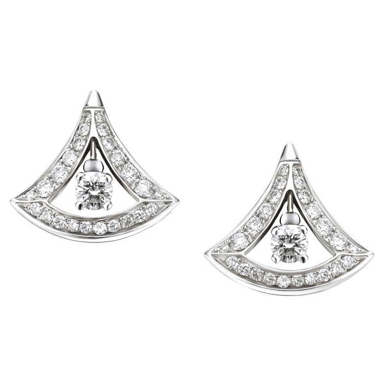 BGL-354194 fan-shaped hollow fan skirt earrings