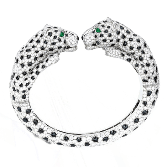 KDY-S1740288 double-headed leopard open bracelet