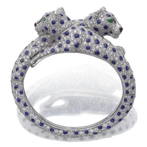 KDY-U8074552 wishbone double-headed leopard bracelet