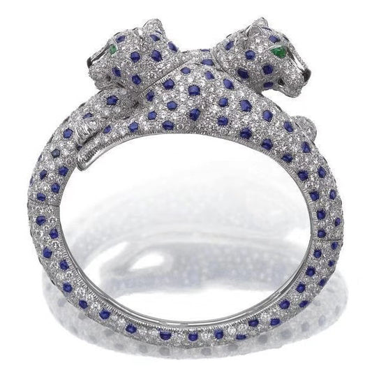 KDY-U8074552 wishbone double-headed leopard bracelet