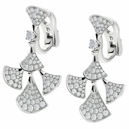BGL-352809-OR857774 fan-shaped large set of full diamond fan skirt earrings