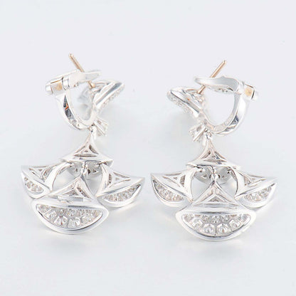 BGL-352809-OR857774 fan-shaped large set of full diamond fan skirt earrings