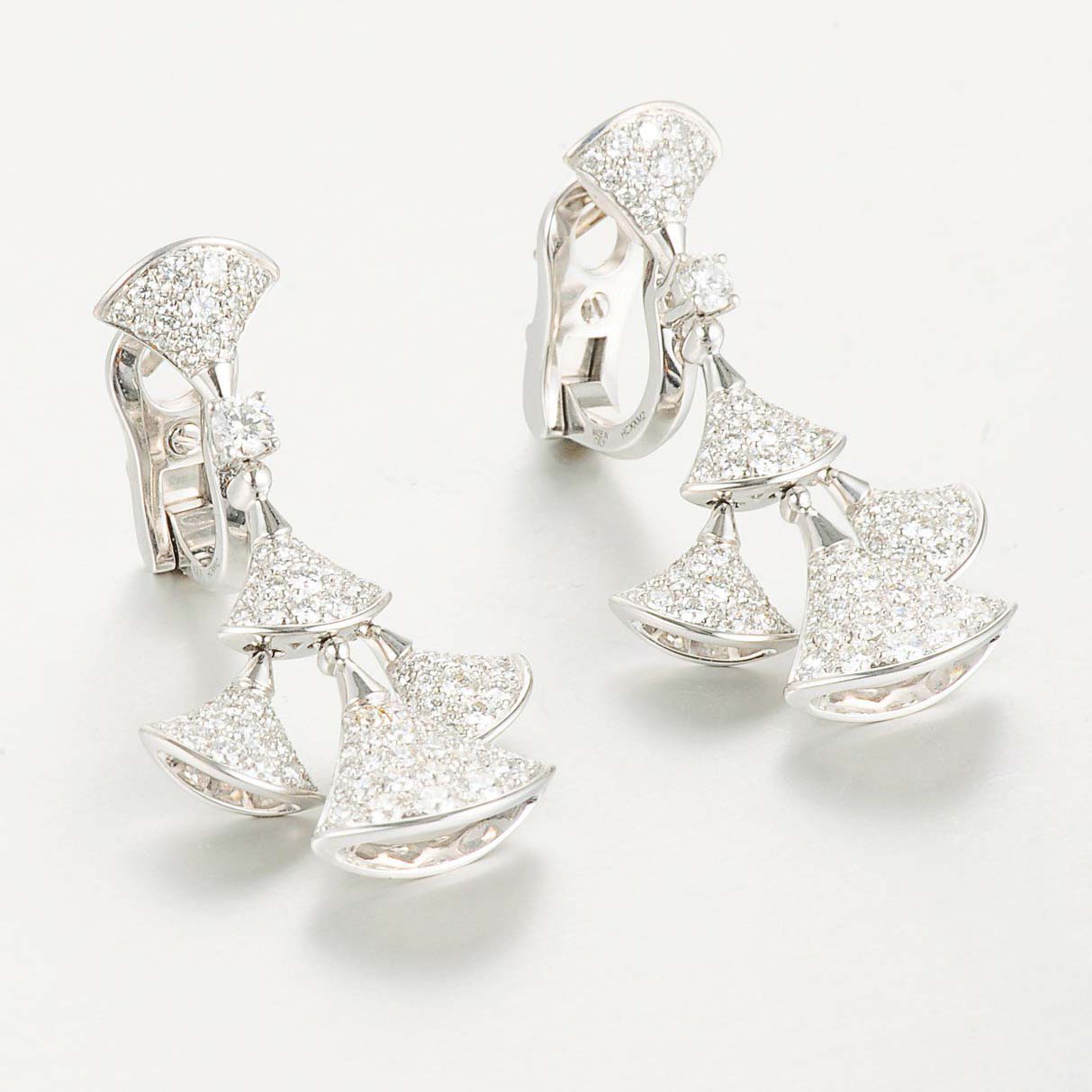 BGL-352809-OR857774 fan-shaped large set of full diamond fan skirt earrings