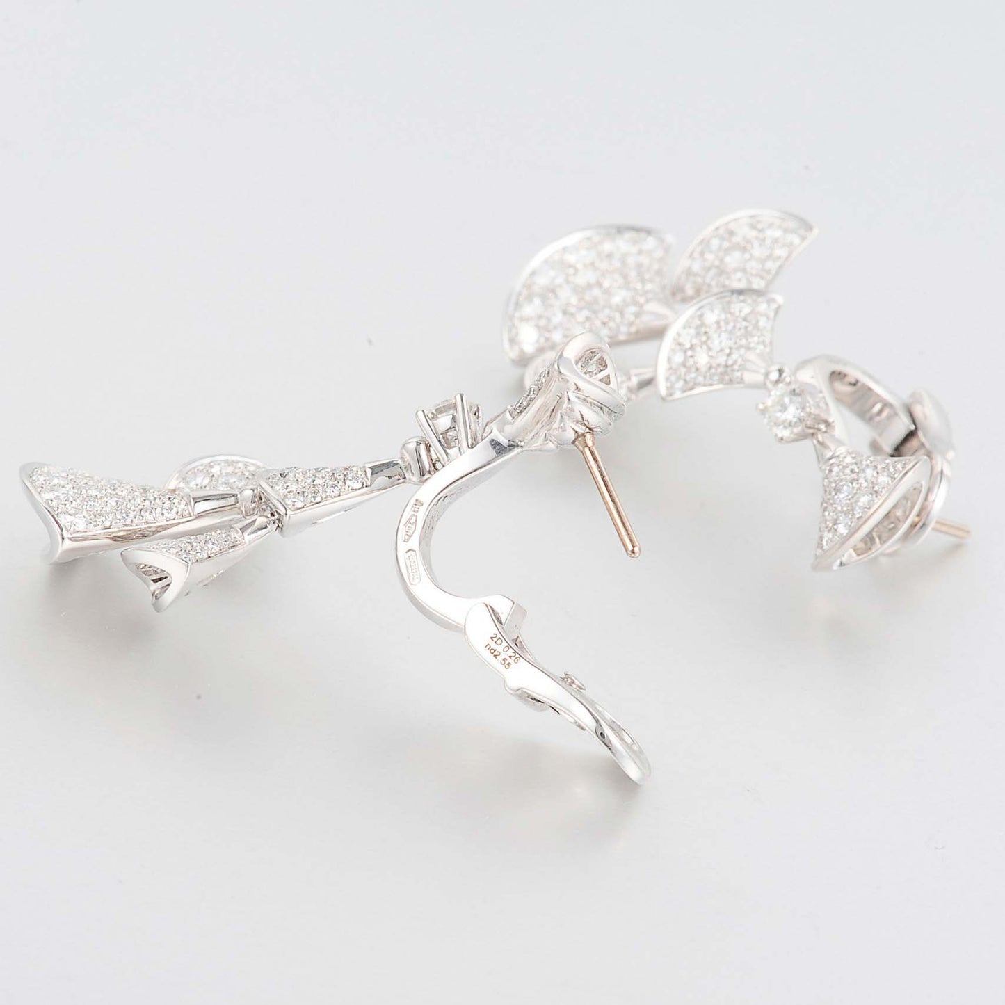 BGL-352809-OR857774 fan-shaped large set of full diamond fan skirt earrings