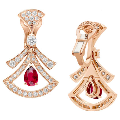 BGL-OR858677-356954 hollow fan-shaped colorful treasure ear clip fan skirt earrings
