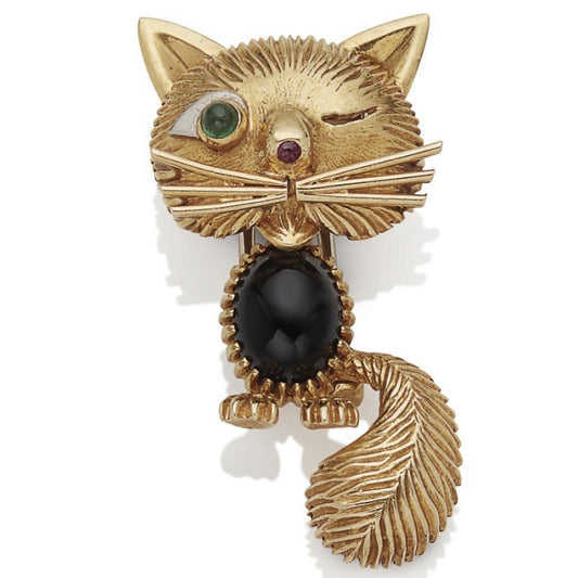 ChatMalicieux cat brooch