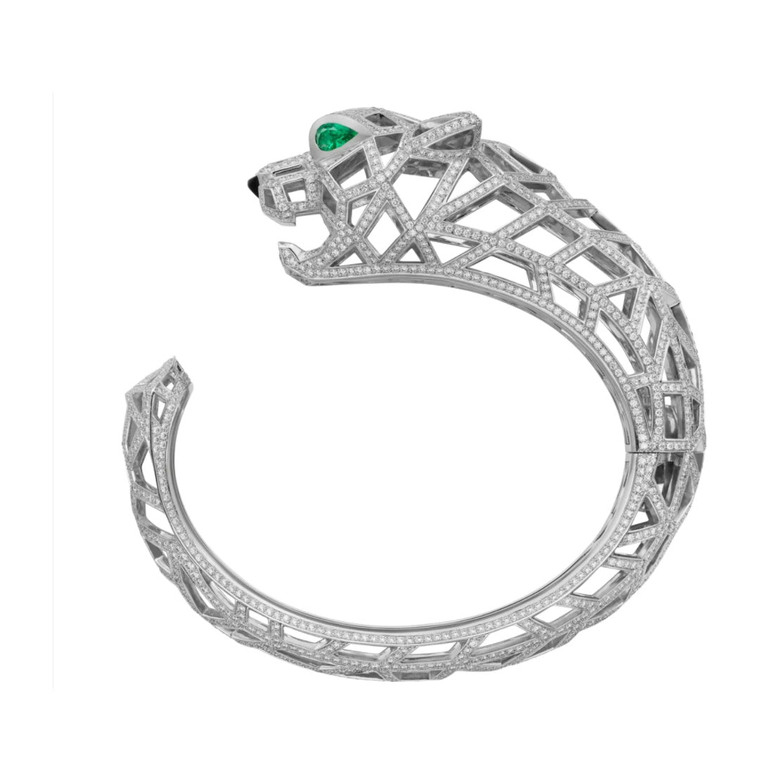 KDY-H6030217 Mechanical Leopard Hollow Open Bracelet