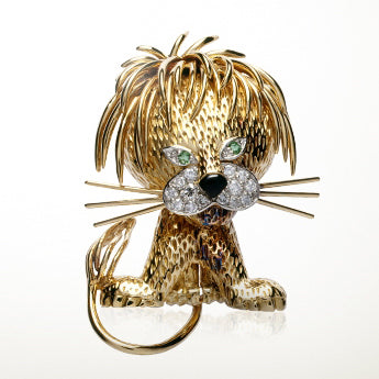 LionEbouriffe lion brooch