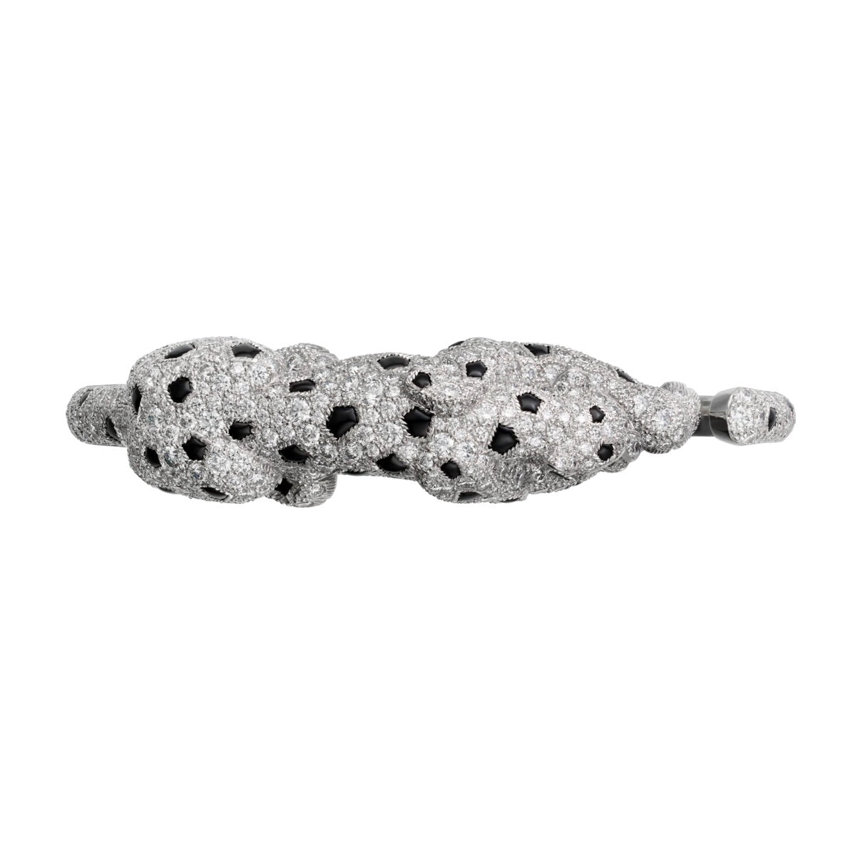 KDY-H6019717 diamond full body leopard open bracelet