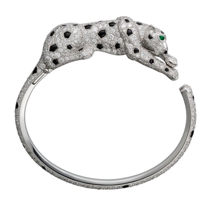KDY-H6019717 diamond full body leopard open bracelet