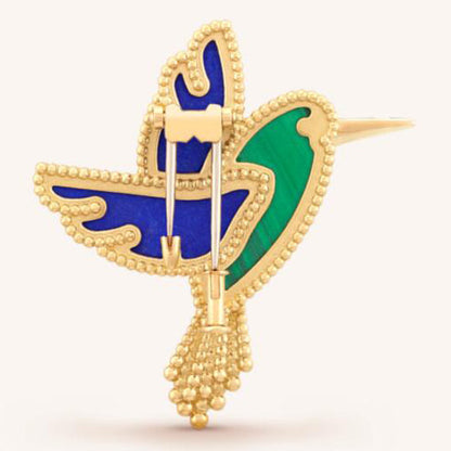 VCARP2B000 Pearl Hummingbird Brooch