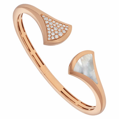 BGL-BR857959 guest version fan-shaped half-diamond agate skirt fan opening bracelet