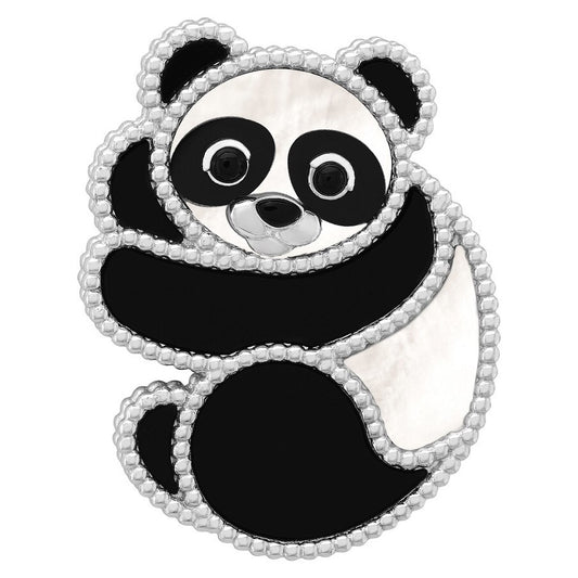 VCARP5LI00 beads panda brooch