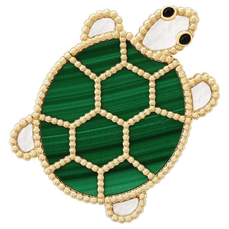 VCARP5LK00 Pearl Turtle Brooch