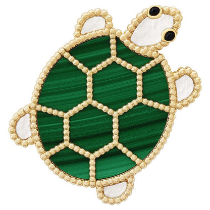 VCARP5LK00 Pearl Turtle Brooch