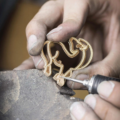 VCARP5LJ00 Pearl Horse Brooch