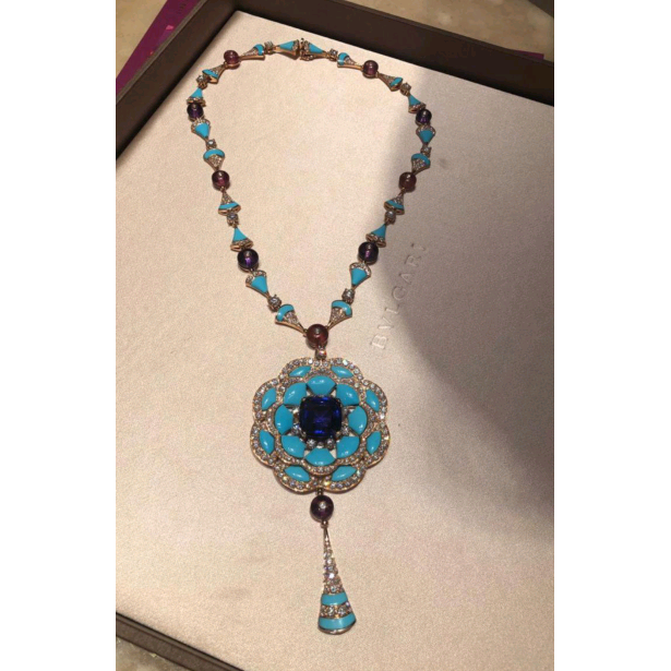 BGL-CL682718 fan-shaped skirt fan large necklace