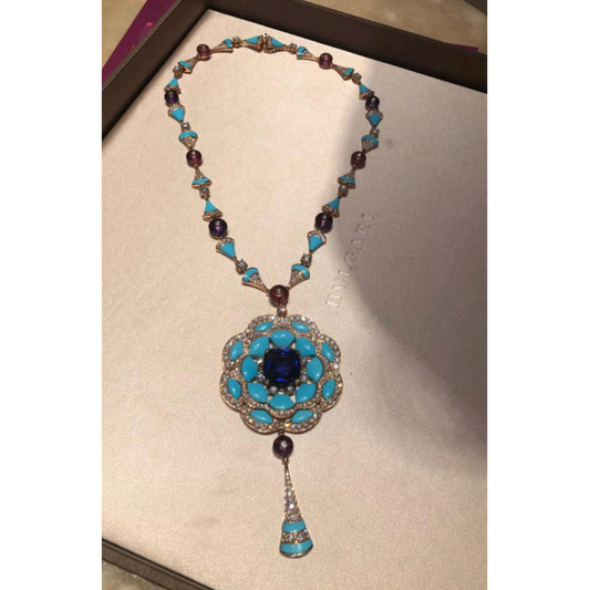 BGL-CL682718 fan-shaped skirt fan large necklace