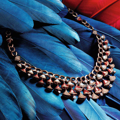 BGL-354092 fan-shaped skirt fan scarf necklace