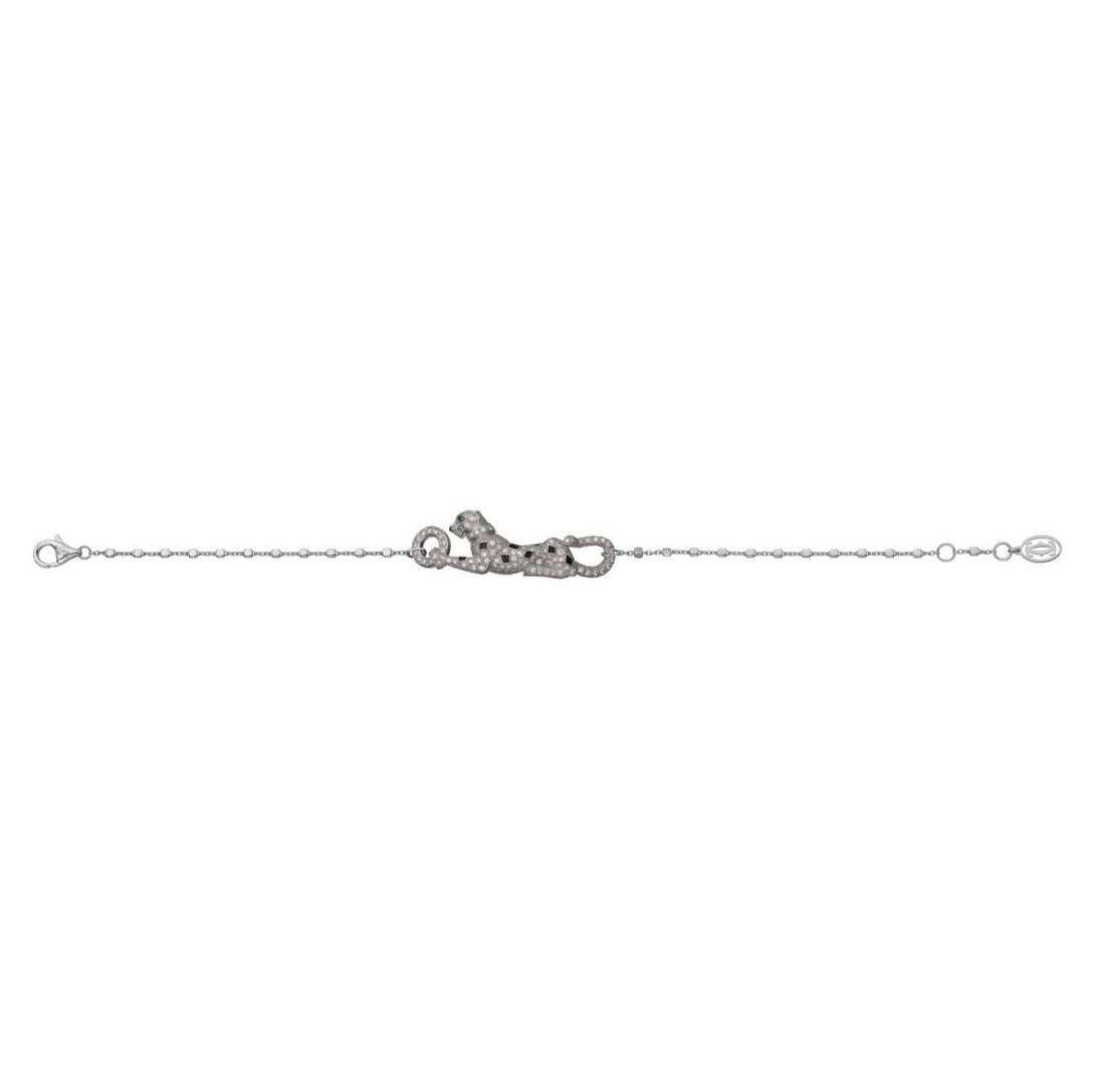 KDY-N6710514 diamond sideways leopard bracelet