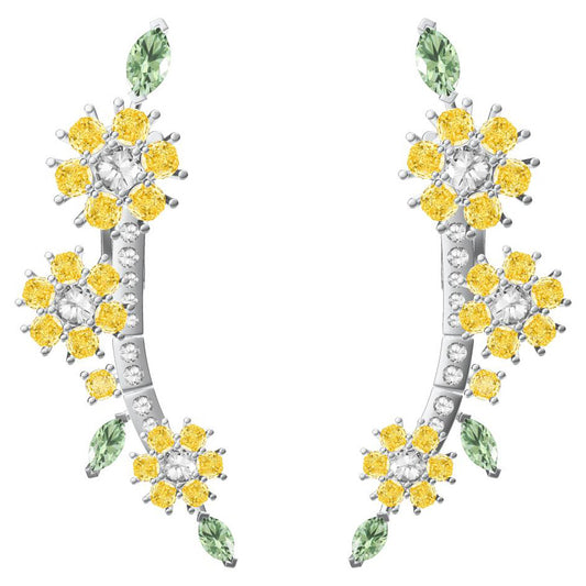 VCA63997939 plum blossom horse eye earrings