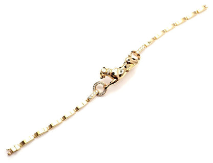 KDY-N6036700 sideways leopard bracelet (165mm)