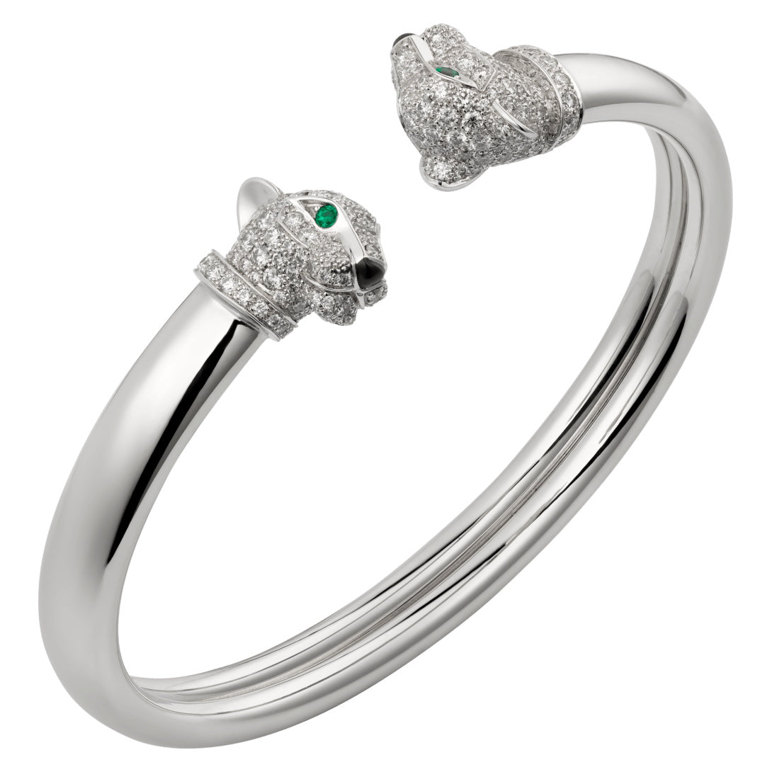 KDY-N6706217 Wishbone Leopard Double Headed Leopard Open Bracelet