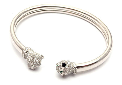KDY-N6706217 Wishbone Leopard Double Headed Leopard Open Bracelet