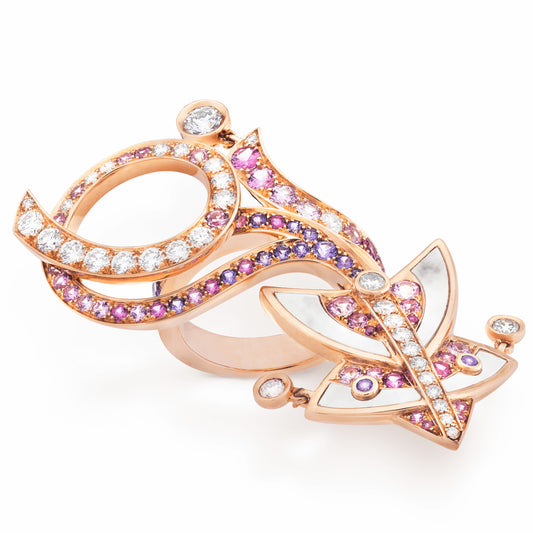 VCARO5QI00 Diamond Kite Ring 16#