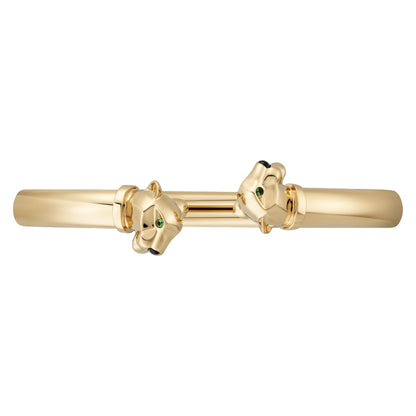 KDY-N6706117 Wishbone Leopard Double-Headed Leopard Open Bracelet