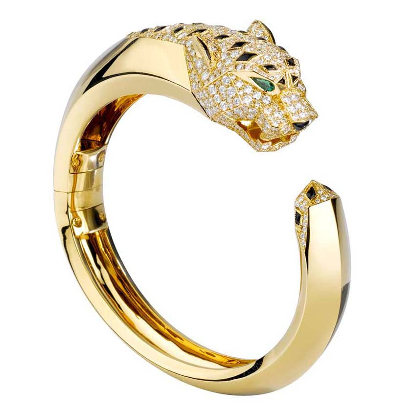 KDY-N6035315 mechanical leopard bracelet with agate tail