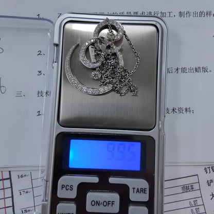 VCARN60Z00客版晕线栓链吊坠（链长16寸）