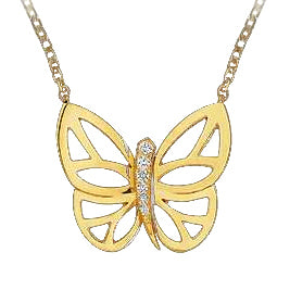 VCA39211195 butterfly (22.8mm) chain pendant-3
