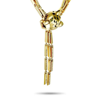 KDY-D2330355 mechanical leopard necklace