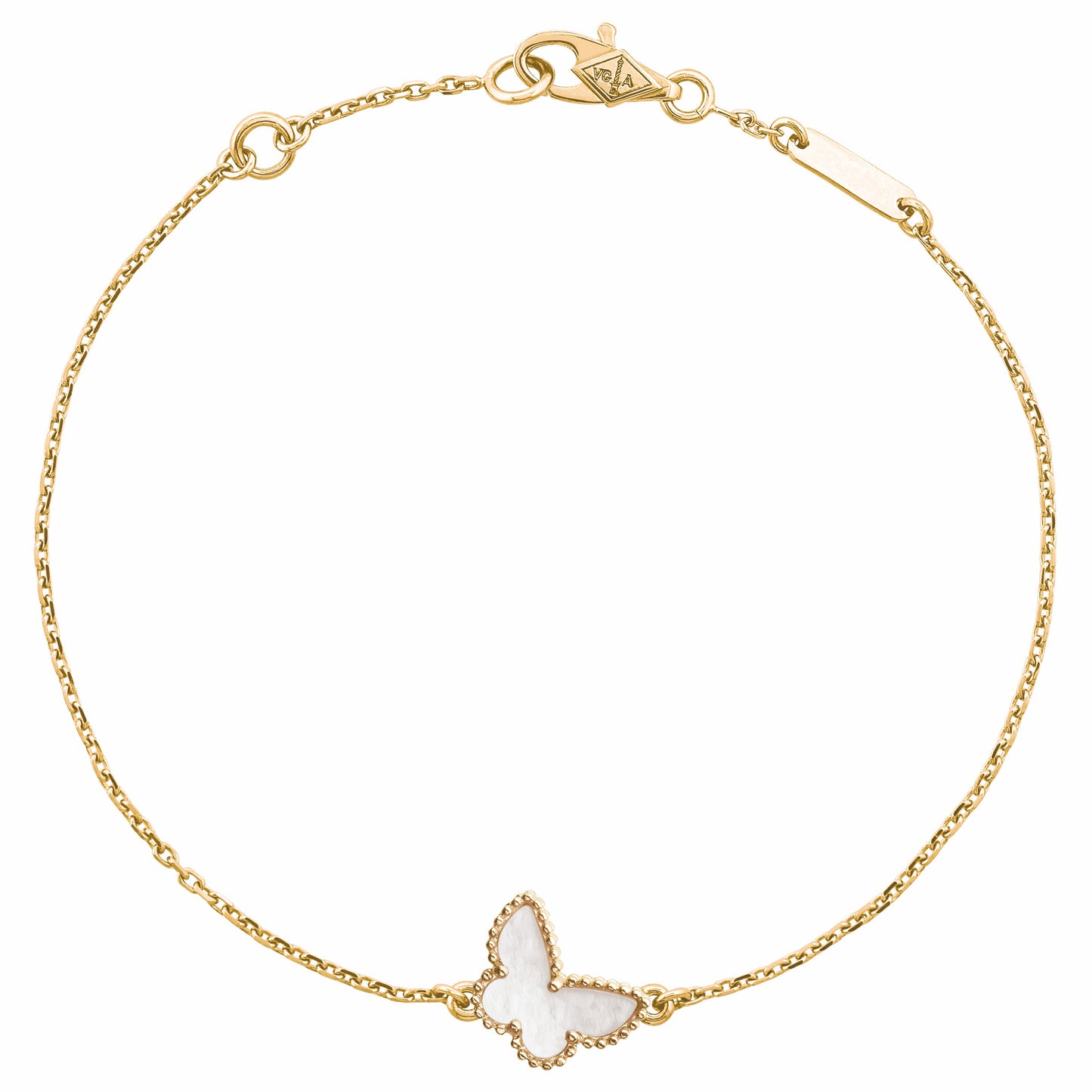 VCARF69000 10.8mm guest version bead edge butterfly bracelet