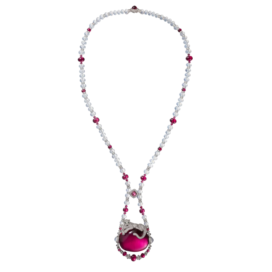 KDY-N2330341 Big colorful treasure lying on the leopard