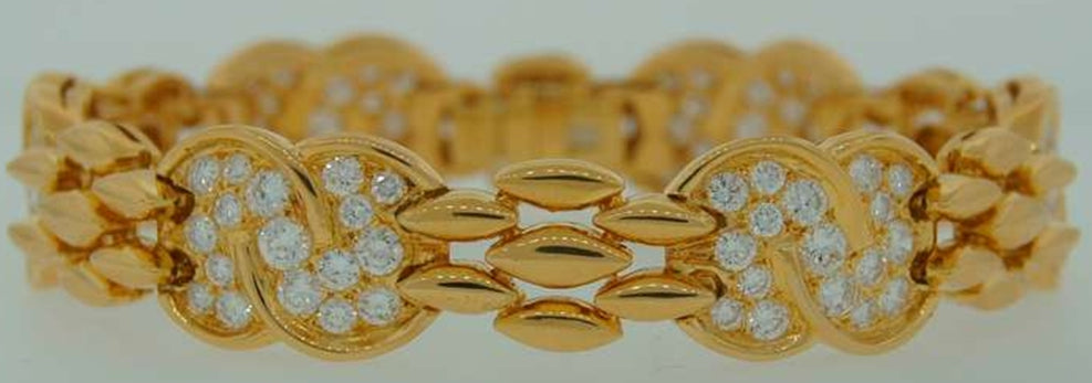 VCA769466758字形满钻活动手镯（链长170mm）