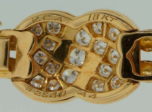 VCA769466758字形满钻活动手镯（链长170mm）
