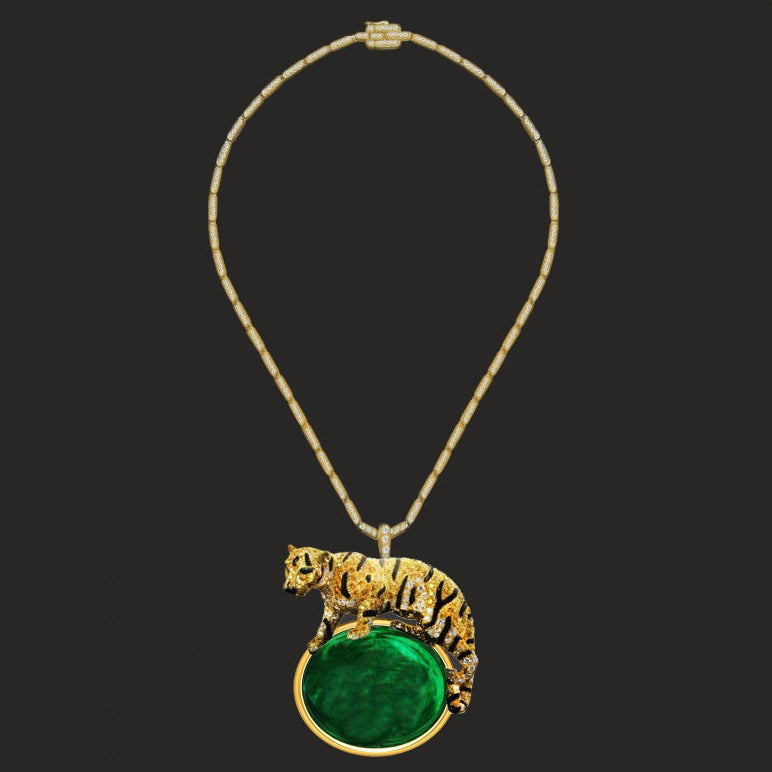 KDY-P2726861 tiger brooch pendant
