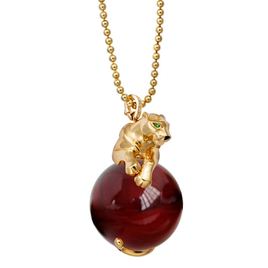 KDY-H8539155 leopard ball pendant