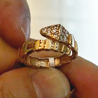 BGL-AN503184 little snake ring 19#