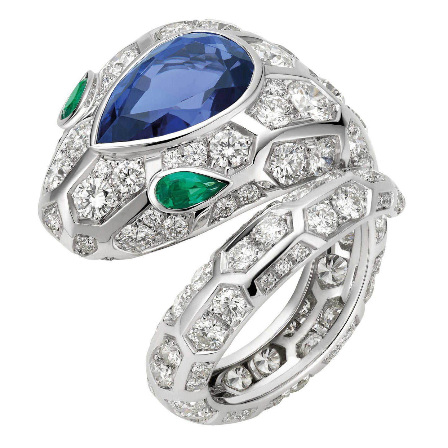 BGL-262613 Big-headed snake colorful treasure ring
