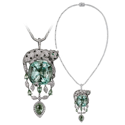 KDY-N5626277 leopard lying stone necklace