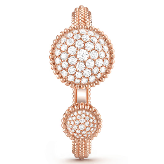 VCARO8WL00 bead bracelet watch 19.5#